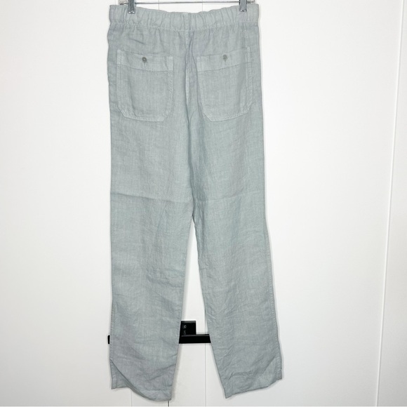 Zadig & Voltaire Pixels Linen Regular Fit Drawstring Pants 36 XS Blue luxury - Picture 9 of 16